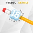thumbnail image 6 of Numbered Pencil Toppers 11-20, Reusable Pencil Labels Tracking Markers, Pencil Durable Flexible Tracking Pencils Caps for Stationery Supplies and Home Office Organization, 10Pcs(Pink,0.8x0.6"), 6 of 8