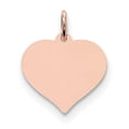 thumbnail image 1 of 14K Charme de Disque de Coeur en Or Rose, 1 of 3