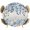 Grey Blue, variant on Elastic Fitted Round Tablecloth, Blue Coastal Starfish Waterproof Stretch Table Cover for 45"-54" Tables, Beach Nautical Shell Eucalyptus Rustic Washable Outdoor Tablecloths for Patio, Picnic