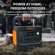 Jackery Explorer 2000 v2 and 12V Automobile Lead-acid Battery Charging Cable, 2036Wh LiFePO4 Battery, 2194W AC Output, 1 Hour Fast Charging for Emergencies, Power Outages, Camping