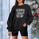 thumbnail image 1 of ICHUANYI Clearance Women Classic New Year Christmas Print Crewneck Long Sleeve Loose Sweatshirt Tops ICHUANYI "ICHUANYI", 1 of 6