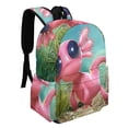 thumbnail image 2 of Ajolote-theme Backpack, Campus style schoolbag Bookbag with Adjustable Shoulder Straps And Large Zip Compartment, Unisex Travel Bags.42x30x15cm, 2 of 6