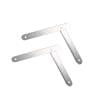 thumbnail image 1 of 2x Charnière d'Échelle en Aluminium Robuste Support en Métal avec Vis Fixées Blanc, 1 of 8