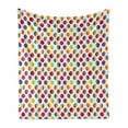 thumbnail image 1 of Autumn Soft Flannel Fleece Throw Blanket, Colors Leaves Fall Season on Plain Background, Cozy Plush for Indoor and Outdoor Use, 50" x 60", Multicolor, by Ambesonne, 1 of 5