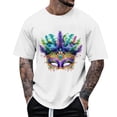 thumbnail image 1 of Tops para hombre, blusas y camisas de manga corta con cuello redondo para hombre, camisetas casuales con estampado de moda para hombre, blusa de manga corta, blusa de poliéster para hombre., 1 of 5