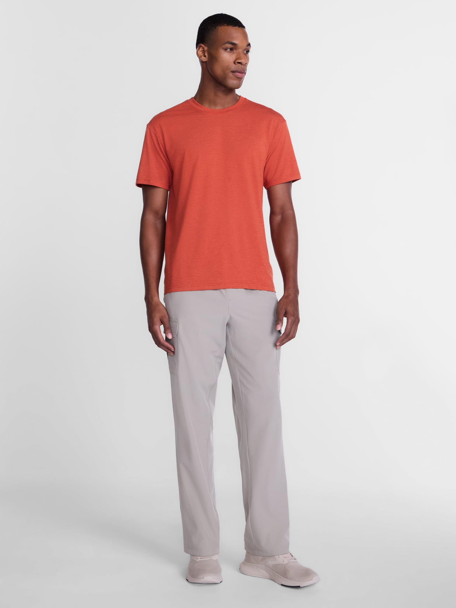 Athletic Works Woven Cargo Open Hem Active Pants, Men's Sizes S-4XLT