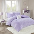 thumbnail image 2 of Mi-Zone Rosalie Ensemble de Couette en Peluche Imprimée Métallique Violet/argent Simple/Simple TG, 2 of 4