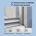 thumbnail image 6 of Sunny Shower Double Sliding Tub Door 60" x 57.4" with 1/4" Clear Glass in Chrome Finish, 6 of 7
