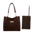 thumbnail image 2 of Tote Bag Set, Staron 2026 Large Capacity 2-Piece Tote Purse Wristlet Set, Polyester Shoulder Bag Work Commute Handbag Set Machine Washable, 2 of 5