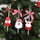 thumbnail image 1 of Christmas Decorations Christmas Butterfly Festival Bell Pendant Desktop Window Creative Ornaments Wooden Garland Beads (A, One Size), 1 of 5