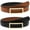 Brown/Black, variant on AWAYTR Women Reversible Leather Belt - Two-in-One Women Skinny Belt for Causal Jeans