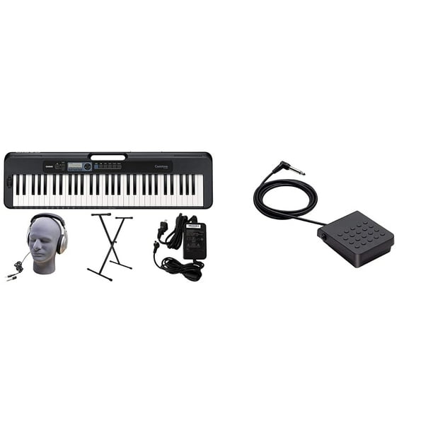 Teclado Casio CT-S300 de 61 teclas con soporte, auriculares y pedal