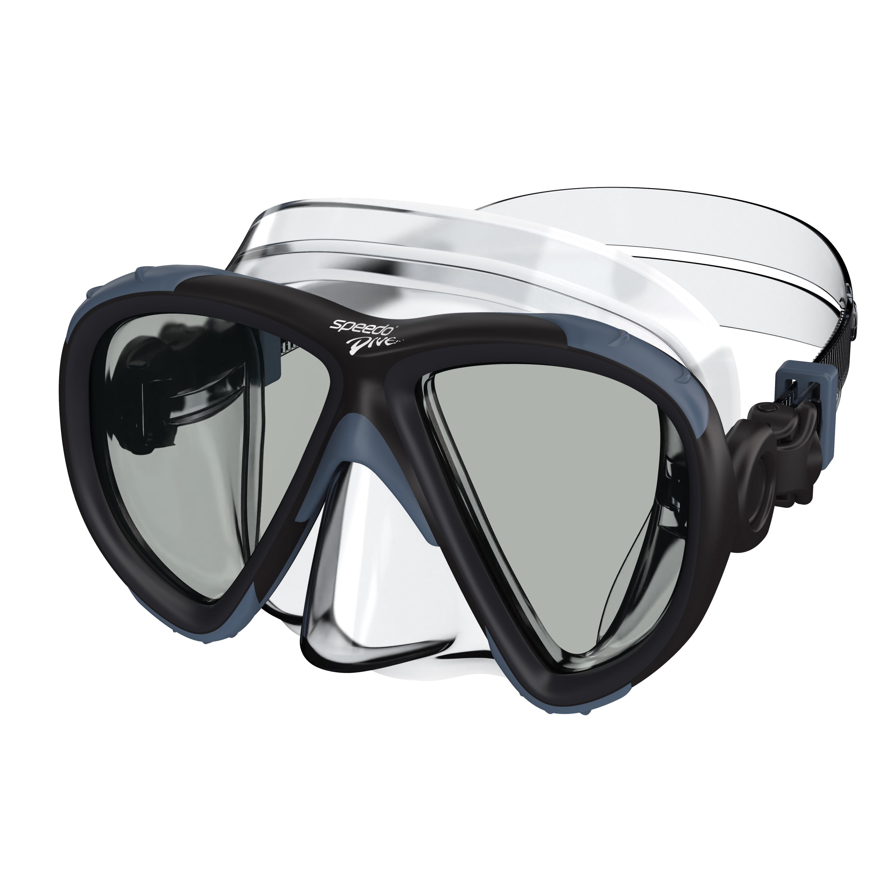 Speedo Adult Pilot Swimming Mask, Soft Fit with Anti‑Fog and UV Protection, Ages 12+