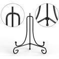 5 Pack Iron Display Stand, Black Iron Easel Plate Display Photo Holder