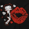 thumbnail image 2 of Betty Boop Blowing Kisses Lips Hearts Women Plus Size Sweatshirt Brisco Brands 3X, 2 of 3