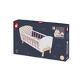 thumbnail image 3 of Janod - Candy Chic - Lit de Poupée - Berceau en Bois pour Poupée - Meuble Jouet - Jeu d'Imagination - Pour Tout-Petits - À partir de 3 Ans + - Multilingue - J05889., 3 of 9