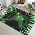 thumbnail image 4 of Games Area Rugs, Gamer Rug for Boy Cool Player Room Decor, Gaming Carpets for Boys Teens, Child Play Soft Floor Mat for Dining Living Room Sofa, Video Game Decor Decorate Doormats Black, 4 of 5