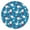 Blue Stars and, variant on Blue Baseball Silhouette Pattern Round Fitted Tablecloth with Elastic Edge,Dining Table Cover Waterproof,Outdoor Round Tablecloth for Camping,Dining,Indoor and Outdoor