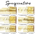 thumbnail image 2 of Cinta decorativa MEEDEE dorada con alambre, 6 rollos de 2.5" x 18 pies, 2 of 9