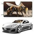 thumbnail image 3 of Bee Front Windshield Sun Shade - Accordion Folding Auto Sunshade for Car Truck SUV - Blocks UV Rays Sun Visor Protector 55"x30", 3 of 7