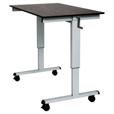 Luxor Crank Adjustable Standing Desk Walmart Com