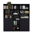 thumbnail image 1 of FM FURNITURE Grants 3 Piece Living Room Set Black Engineered wood, 1 of 7
