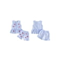 thumbnail image 2 of Cenuakty Toddler 6M 12M 18M 24M 2T 3T 4T Baby Girl 4th of July Outfit American Flag/Star Embroidered Striped Ruffled Trim Sleeveless Tops and Shorts 2 Pcs Set, 2 of 8
