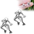 thumbnail image 3 of Bonitos Pendientes De Rana De 2 Vías, Regalo Retro Para Mujer, Joyería Desmontable Con Diseño Dulce, 3 of 8