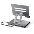 thumbnail image 1 of Base de Conexión USB C para iPad Pro y Air Plata Plegable con HDMI 4K 60Hz y Lector de Tarjetas SD/T, 1 of 15