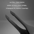 thumbnail image 7 of BRV MEN Wide Grip Slant Tweezers | Titanium Series | Ultra-Precision | Tweezers for Eyebrows & Nose/Ear/Facial Hair | Professional Tweezers for Women & Men - Black, 7 of 7