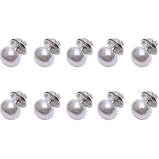Zhuge Broches multiusos con clip para chal de suéter, broches de perlas para mujeres y niñas, broche decorativo para ropa, 10 unidades