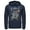 Navy Blue, variant on Men's Superman Electrified  Pull Over Hoodie Black Medium