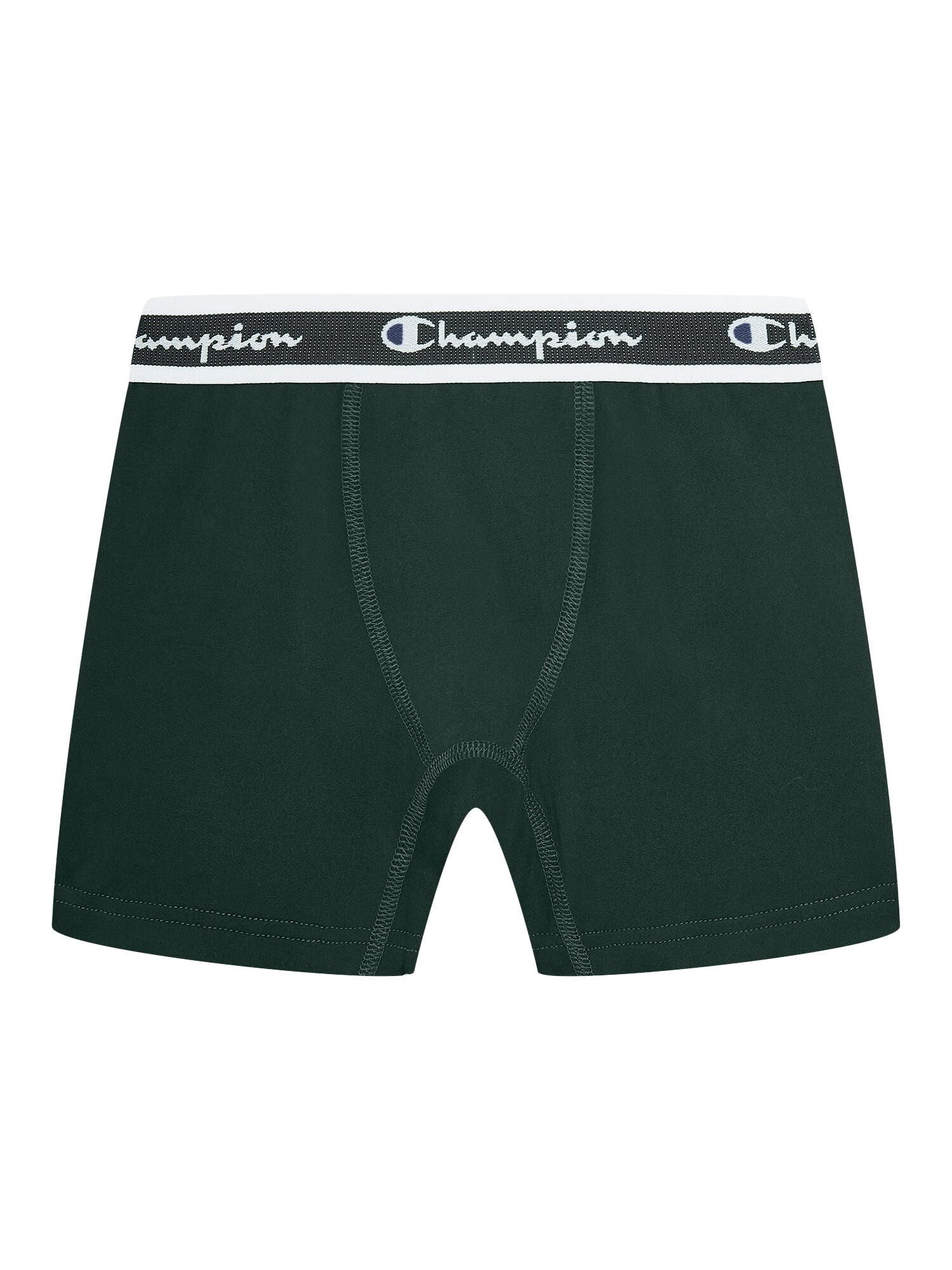Champion Boys’ Softest Touch Classic Boxer Briefs, 5 Pack, Sizes XS–XL