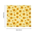 thumbnail image 3 of Xecao Yellow White Striped Sunflower patten Tapestry 60x51 Inches Wall Hanging Poster Tapestry for Living Room Bedroom Home Decor, 3 of 6