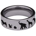 thumbnail image 4 of Animal Lovers Tungsten Carbide Ring, 4 of 9
