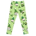 thumbnail image 3 of Tiijoy Girls St. Patrick's Day Tights Soft Stretch Base Layer Pants, Sizes 1-12, 3 of 4