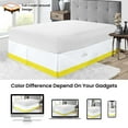 thumbnail image 4 of SGI Bedding 9 Inch Dual Tone Bed Skirt | Microfiber Bed Skirt | Fade Resistant, Wrinkle Free, Anti-static, Decorative, Extra Storage Space, Clutter-Free | California King, Yellow, 4 of 8