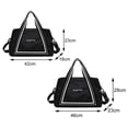 thumbnail image 4 of Happy Date Large Capacity Folding Travel Bag Lightweight Waterproof Foldable Travel Duffel Bag Weekender Overnight Bag Shoulder Bag with Dry and Wet Pocket Gym Tote Bag, 4 of 12
