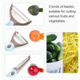 thumbnail image 4 of Peeler Set, Peeler 3-in-1 Stainless Steel Non-Slip, Multifunctional Peeler, Potato Peeler with Pendulum Blade, Universal Peeler with Pendulum Blade, Zigzing Cut Peeler, Vegetable Peeler, 4 of 7