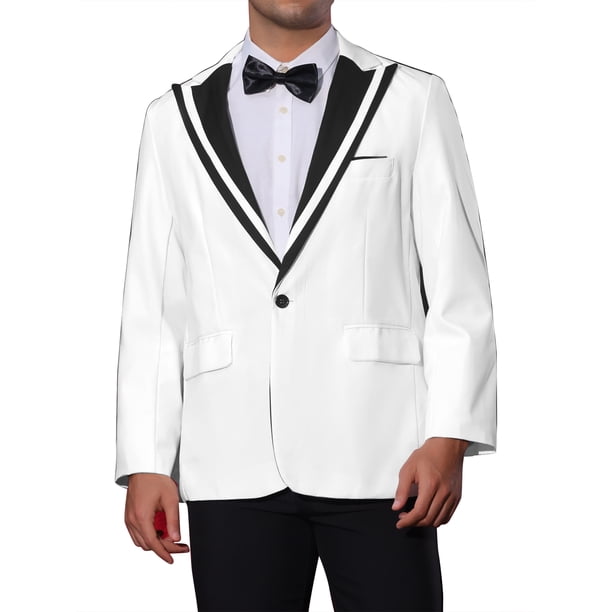 INSPIRE CHIC Sacos Deportivos Formales para Hombres Ajustados con Cuello de Color