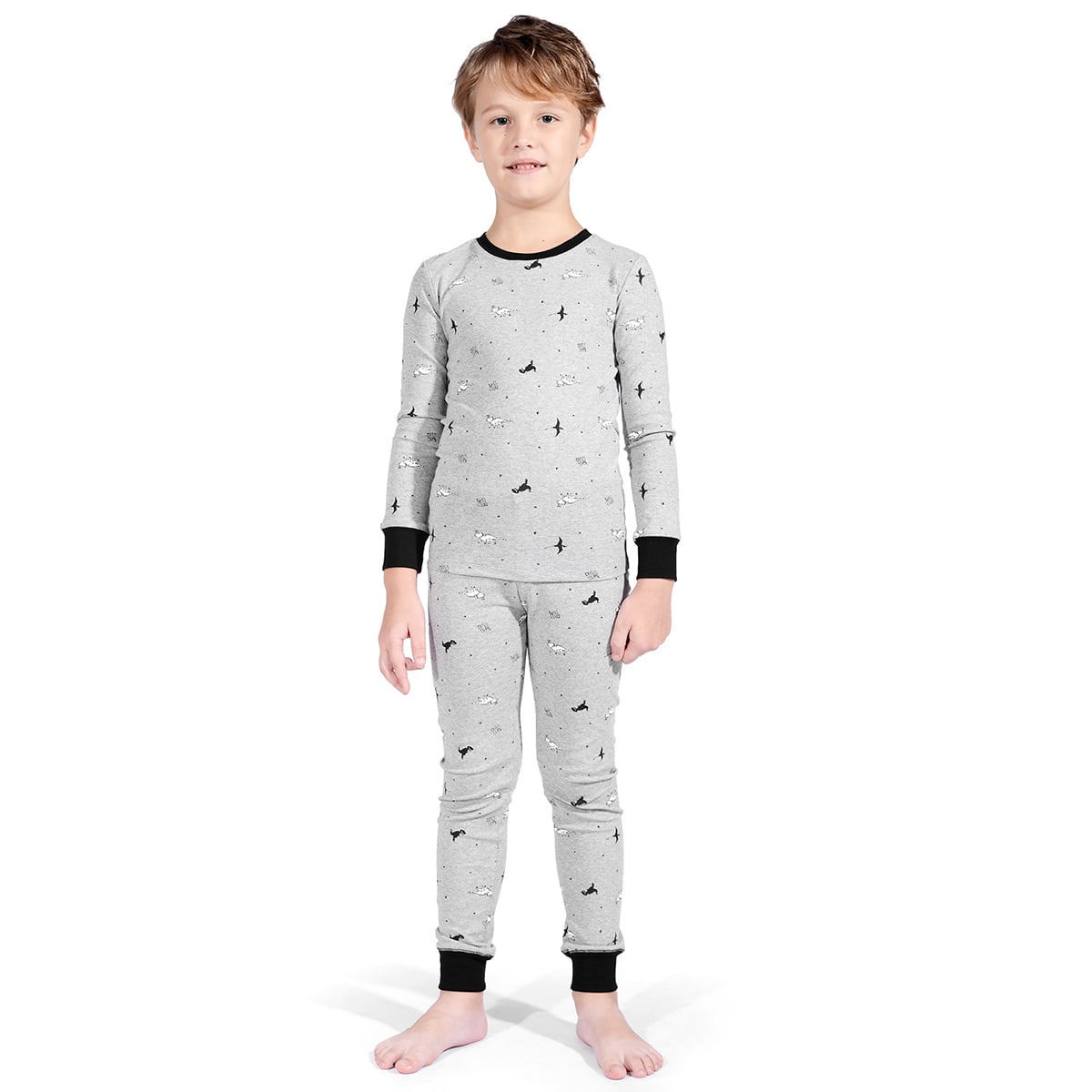 Family Feeling Truck Little Boys Kids Pajamas Sets 100/% Cotton Pjs Toddler
