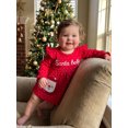 thumbnail image 5 of RUINIXCW Baby Girl Christmas Romper Long Sleeve Santa Letter Embroidery Bodysuit, 5 of 8