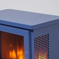 thumbnail image 5 of Hommoo Freestanding Portable Electric Fireplace Stove Heater with 3D Flame Effect, Aqua Blue, 5 of 7