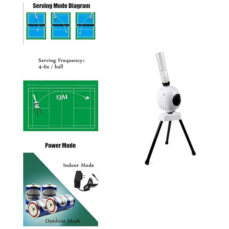 Badminton Ball Launcher Badminton Service Machine for Adults Beginners Kids