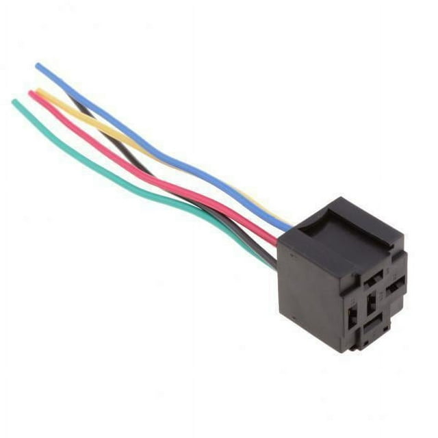 5x Base de Soporte de Conector de Enchufe de Relé de 5 Pines Precableado Automotriz Universal 5 piezas