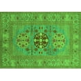 thumbnail image 1 of Ahgly Company Indoor Rectangle Oriental Green Industrial Area Rugs, 2' x 4', 1 of 4