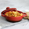 thumbnail image 5 of Crock Pot Appleton 10oz Stoneware Mini Casserole Baker in Gradient Red, 5 of 5