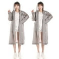 thumbnail image 1 of Imperméable, Lot de 2 Ponchos de Pluie Portatifs en EVA Imperméables avec Capuchon et Manches, Équipement de Pluie Réutilisable, 1 of 5