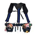 thumbnail image 2 of Suspenders Belt Multi-Pockets Y Type Tool Hanging Work Belt Braces Adjustable Suspension Rig for Carpenter Electrician Work ,Adjustable, 2 of 5