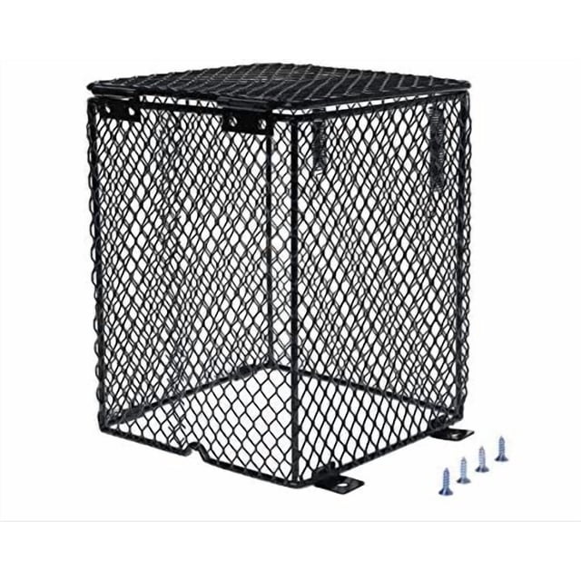 Heater guard Reptile Heating Lamp Shade -Scald Cuboid with Screws for Lizard Turtle Snake